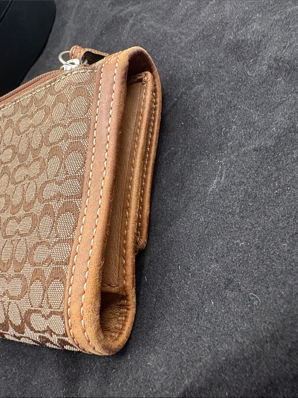 Y2K Coach Soho Signature Jacquard Canvas Buckle Wallet and Checkbook insert VGUC - Picture 14 of 17